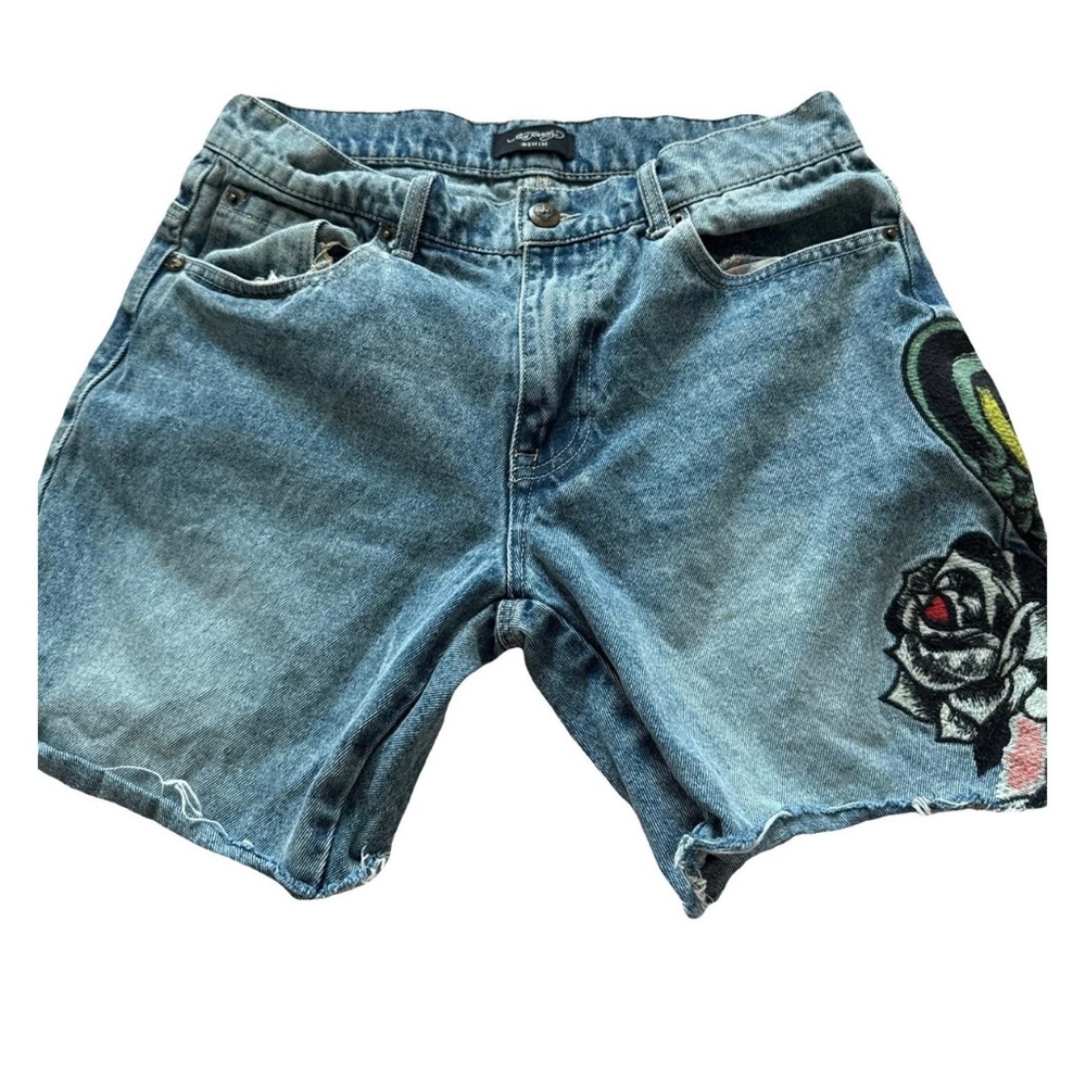 Ed Hardy Denim with Colorful Embroidery